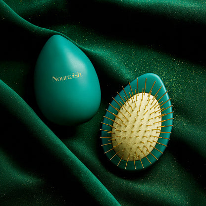 Nourwish Halo Crown Gold Scalp Brush